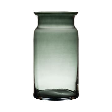 Vase en verre HANNA EARTH, gris-transparent, 29,5cm, Ø15cm