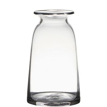 Vase à fleurs TIBBY en verre, transparent, 23,5cm, Ø12,5cm