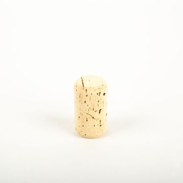 Bouchon naturel JAKOBA, moleté des deux côtés, clair, 4,4cm, Ø2,6cm