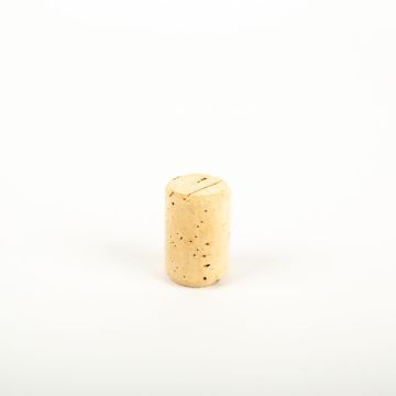 Bouchon naturel JAKOBA, moleté des deux côtés, clair, 4cm, Ø2,6cm