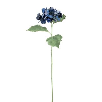 Fausse fleur Hortensia GUNILLA, collection écologique, bleu royal, 60cm, Ø12cm