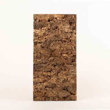 Plaque de liège naturel RATANA sur support en liège aggloméré, brun foncé, 60x30cm, épaisseur 2-3cm